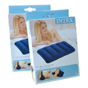 Подушка надувная "Flocked Travel Pillow" (46*28 см) Intex (Арт. 67006)
