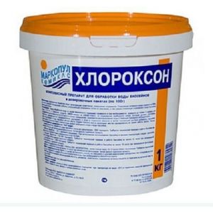ХЛОРОКСОН комплексное средство дезинфекции, очищение воды (ведро 1 кг) (ТМ014)