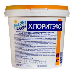 ХЛОРИТЕКС "ударный" органический хлор в таблетках по 20 гр. 0,8 кг (ХЛ-ТАБ)