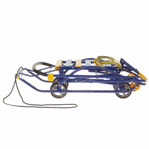 Санки детские "NIKKI 3" с механизмом выдвижных колесных шасси (голубой) Арт.N3/Г