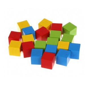 Счетные кубики (20 шт,4 цвета) 1 кубик 2,5 см (Арт. 76830)