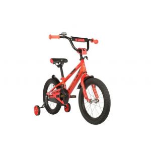  Велосипед двухколесный 16 NOVATRACK "EXTREME" (красный) с боковыми колесами