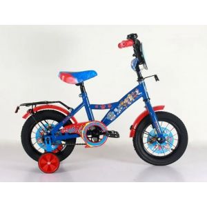 Велосипед двухколесный 12 "Щенята" (синий-красный)