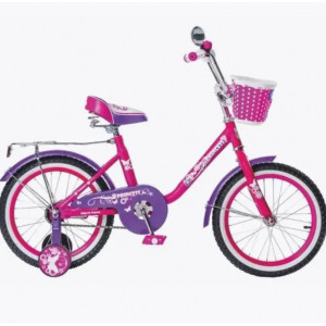 Велосипед двухколесный 16 "Black Aqua Princess" (розовый-сиреневый)