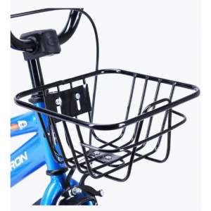 Велосипед двухколесный 18" ROCKET с боковыми колесами, корзинкой (синий)