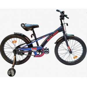 Велосипед двухколесный 18" Black Aqua "Velorun" (синий-оранжевый)