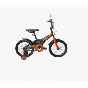 Велосипед двухколесный 18" Black Aqua "Sharp" (серый-оранжевый)
