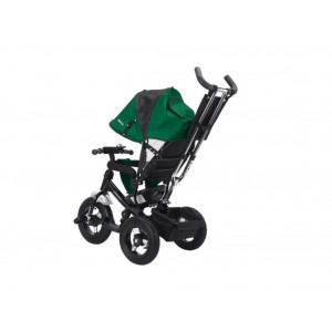 Велосипед трехколесный "Moby Kids Comfort" колеса12/10 AIR (зеленый с черным)