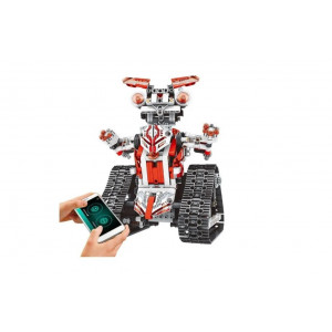 Конструктор пластиковый Роботы "Красный робот 5в1" на радиоуправлении (533 детали)