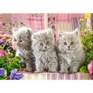 Пазлы "Три серых котенка" (300 шт) Castor Land (Арт. B-030330)