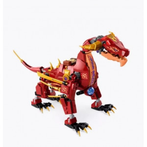 Конструктор пластиковый Lepin Ниндзяго "Лавовый дракон трансформер" (489 деталей)
