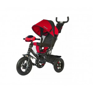 Детский велосипед трехколесный "Comfort " 12*10 AIR CAR (черный с красным)